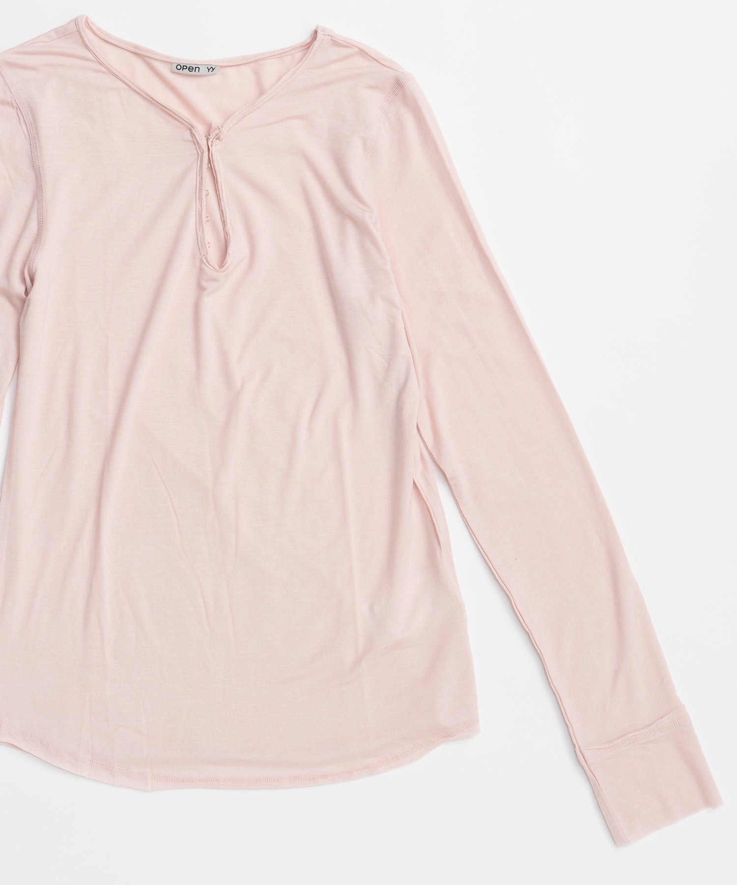 【OPEN YY】HOOK HENLEY LONG SLEEVE