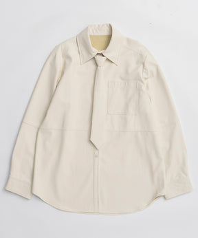 【25WINTER PRE-ORDER】Vegan Leather Tie Shirt
