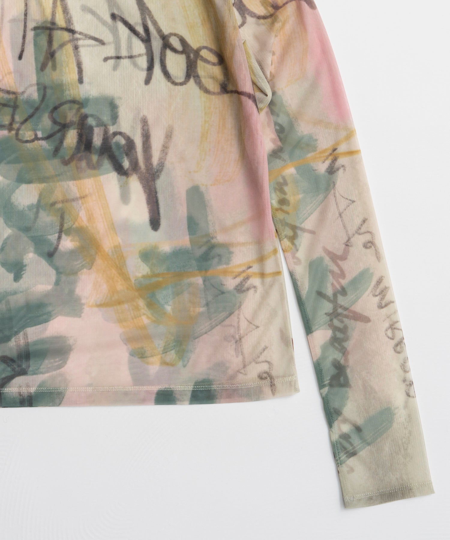 【26AUTUMN PRE-ORDER】Look at Yourself Logo Sheer Top