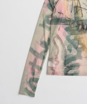 【26AUTUMN PRE-ORDER】Look at Yourself Logo Sheer Top