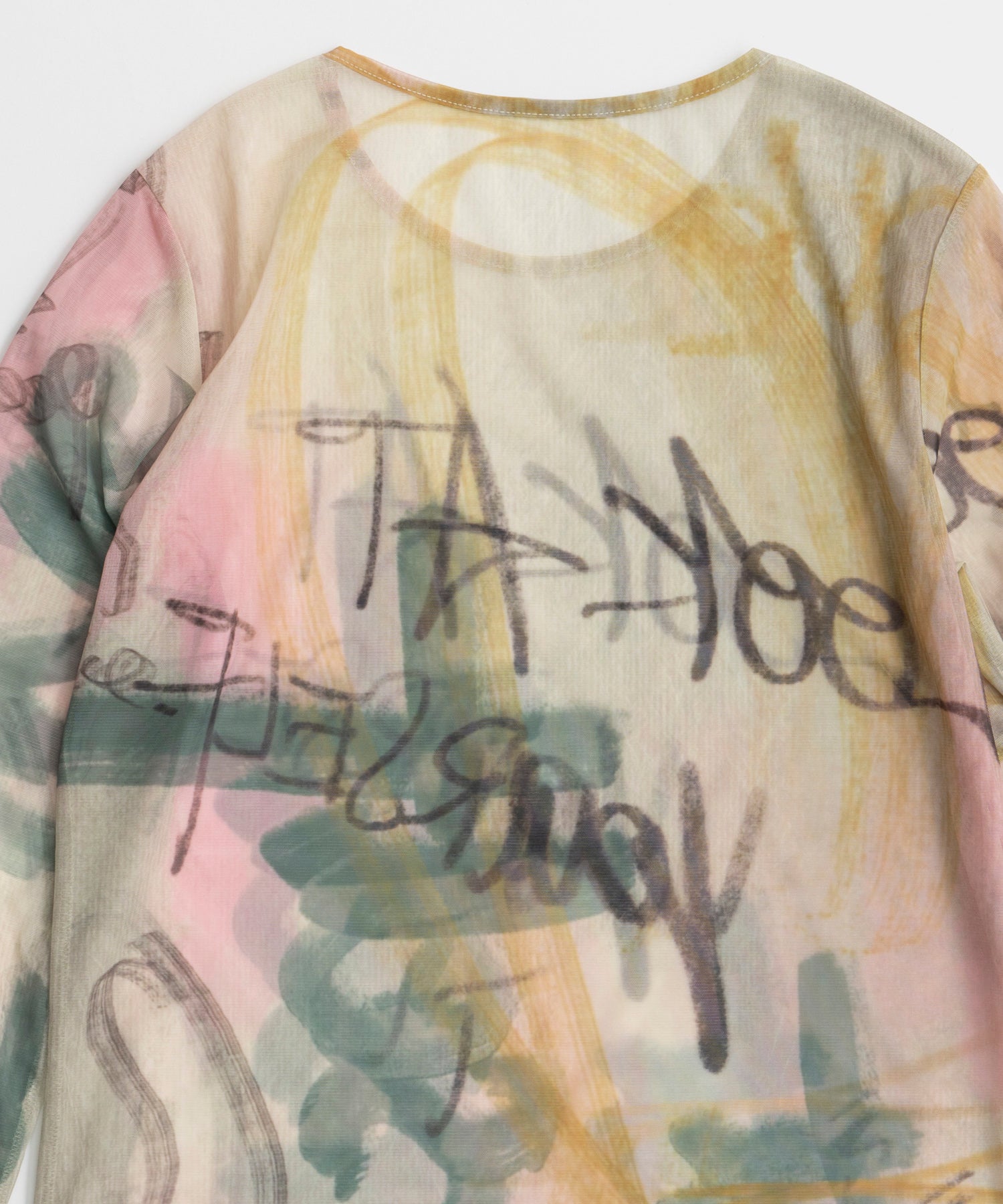 【26AUTUMN PRE-ORDER】Look at Yourself Logo Sheer Top