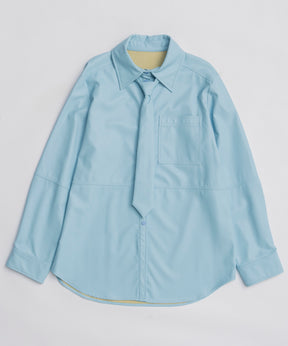 【25WINTER PRE-ORDER】Vegan Leather Tie Shirt