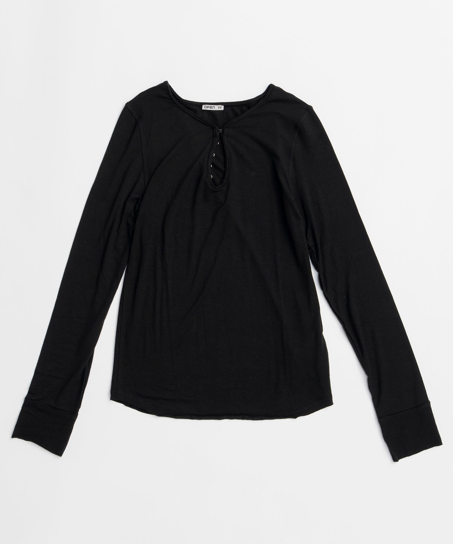 【OPEN YY】HOOK HENLEY LONG SLEEVE