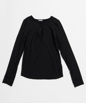 【OPEN YY】HOOK HENLEY LONG SLEEVE