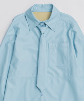 【25WINTER PRE-ORDER】Vegan Leather Tie Shirt