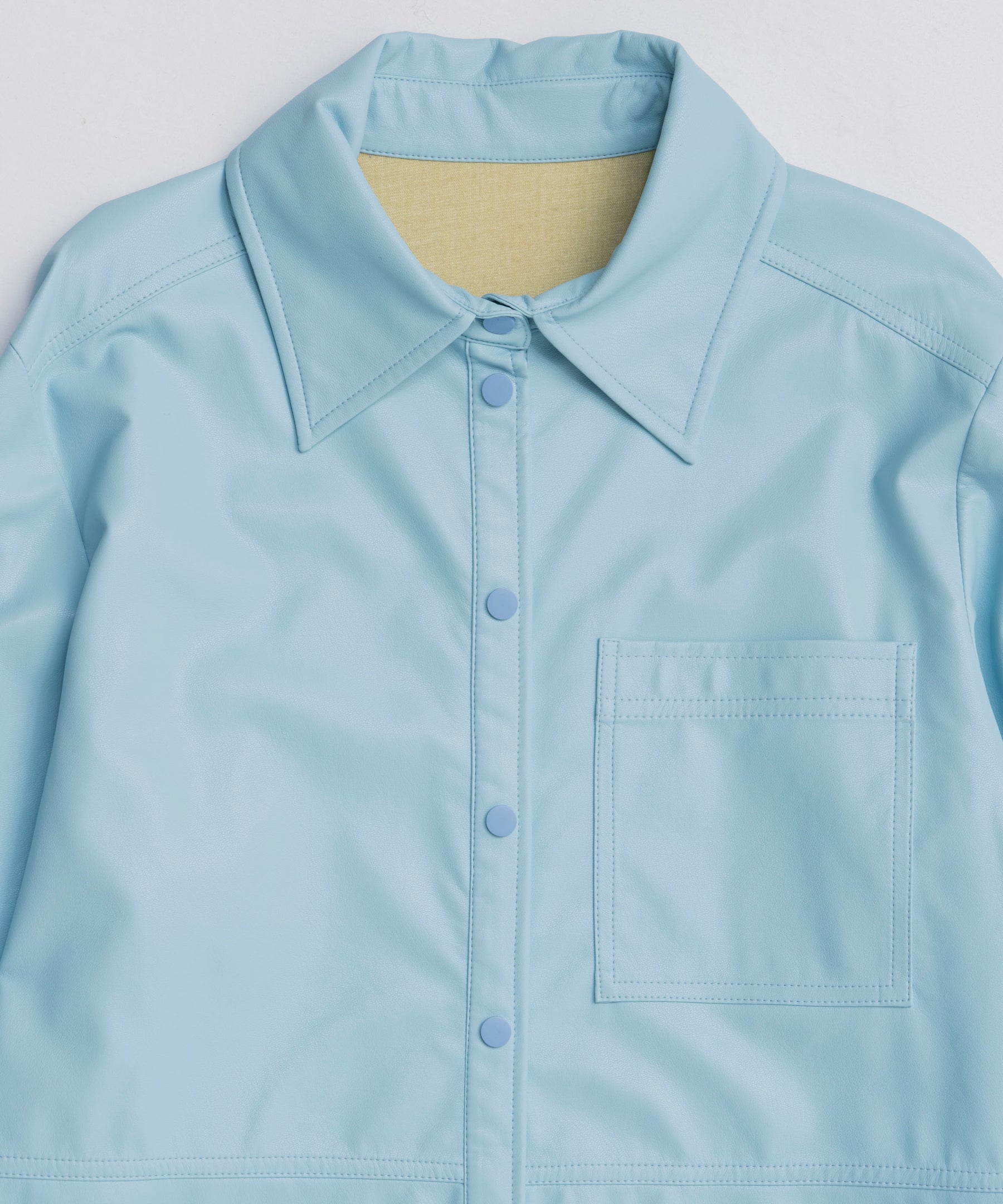 【25WINTER PRE-ORDER】Vegan Leather Tie Shirt