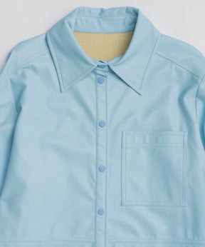 【25WINTER PRE-ORDER】Vegan Leather Tie Shirt