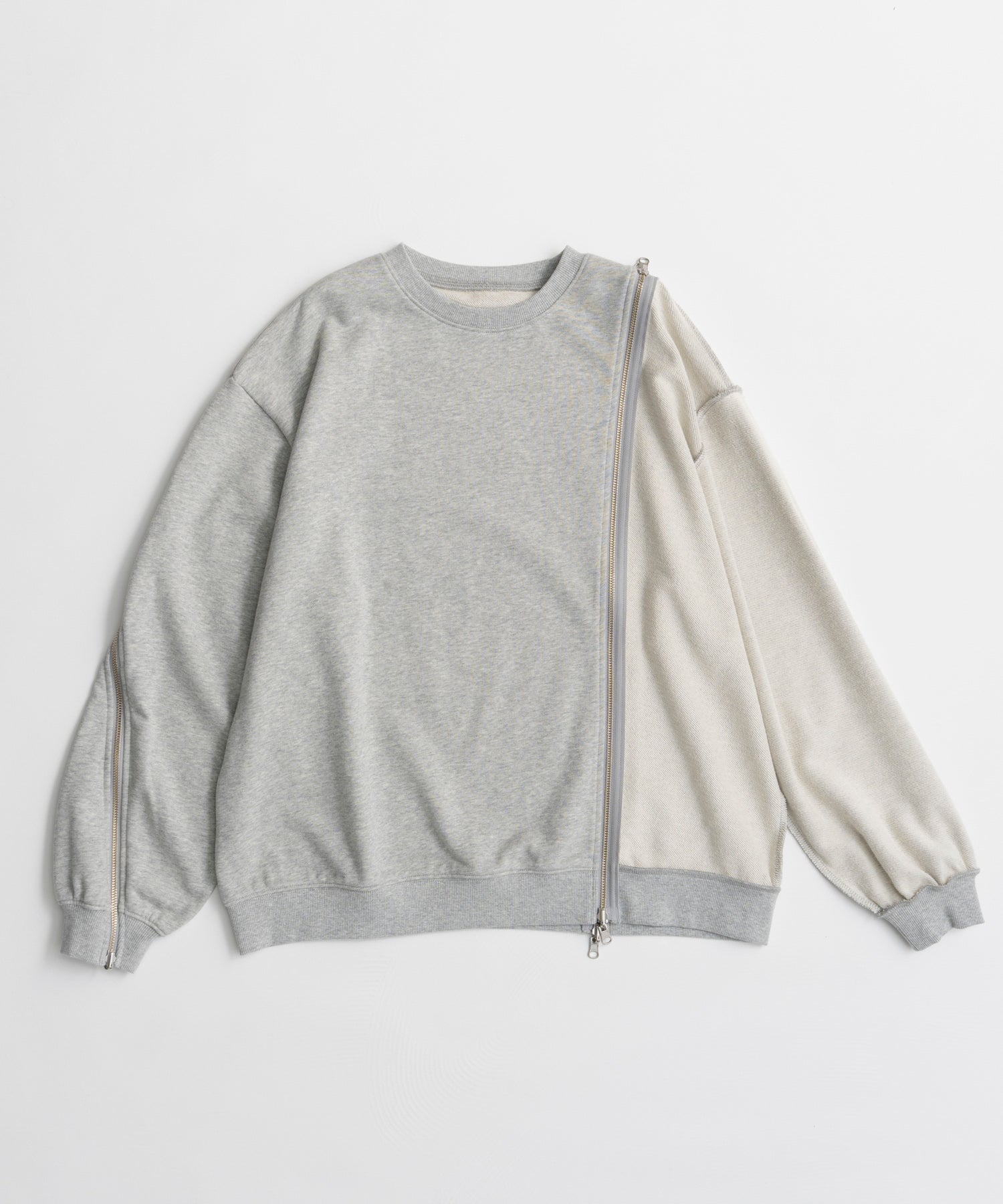 【26AUTUMN PRE-ORDER】Reverse Zipper Sweatshirt