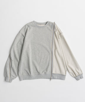 【26AUTUMN PRE-ORDER】Reverse Zipper Sweatshirt
