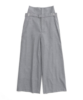 [SALE] Low Waist Layered Stripe Wide Pants