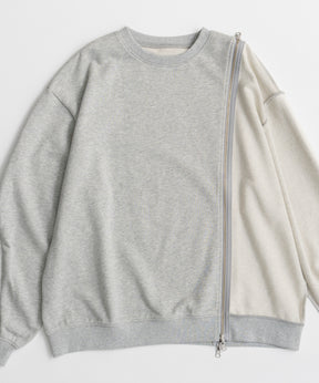 【26AUTUMN PRE-ORDER】Reverse Zipper Sweatshirt