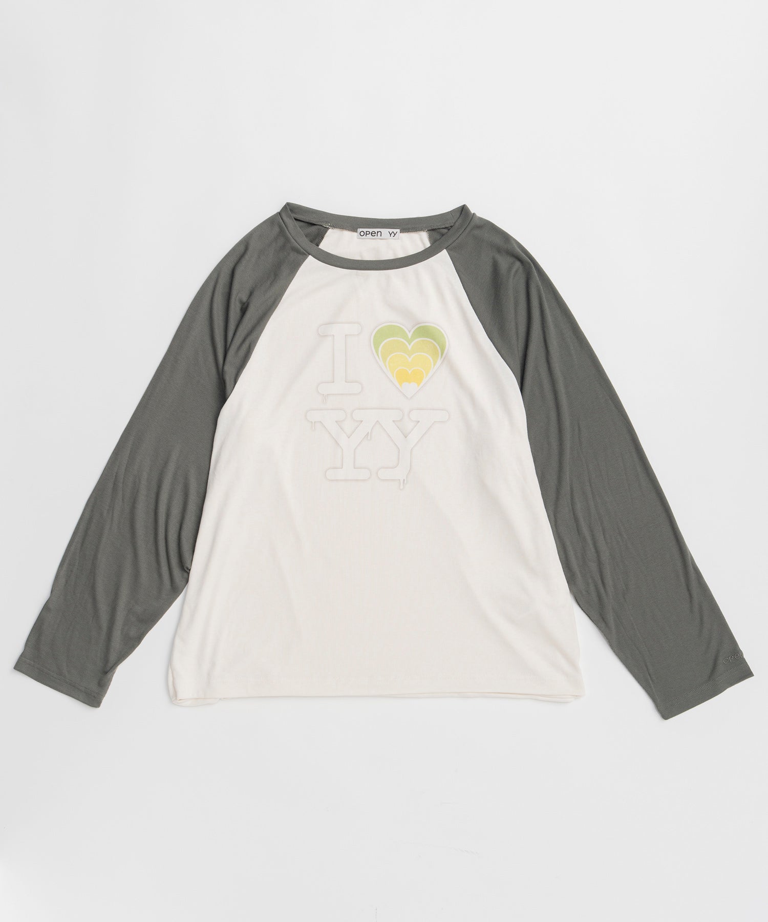 【OPEN YY】I LOVE YY RAGLAN TEE