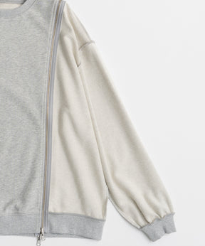 【26AUTUMN PRE-ORDER】Reverse Zipper Sweatshirt