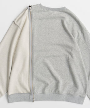【26AUTUMN PRE-ORDER】Reverse Zipper Sweatshirt