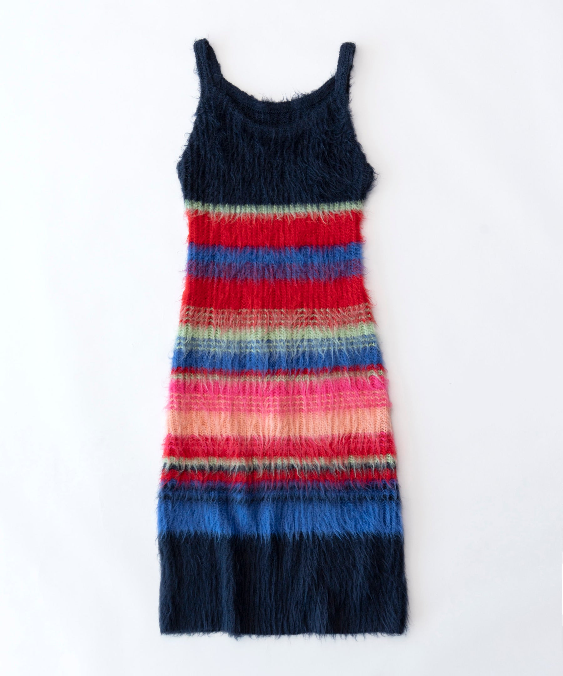 SALE】Multicolor Border Knit Dress