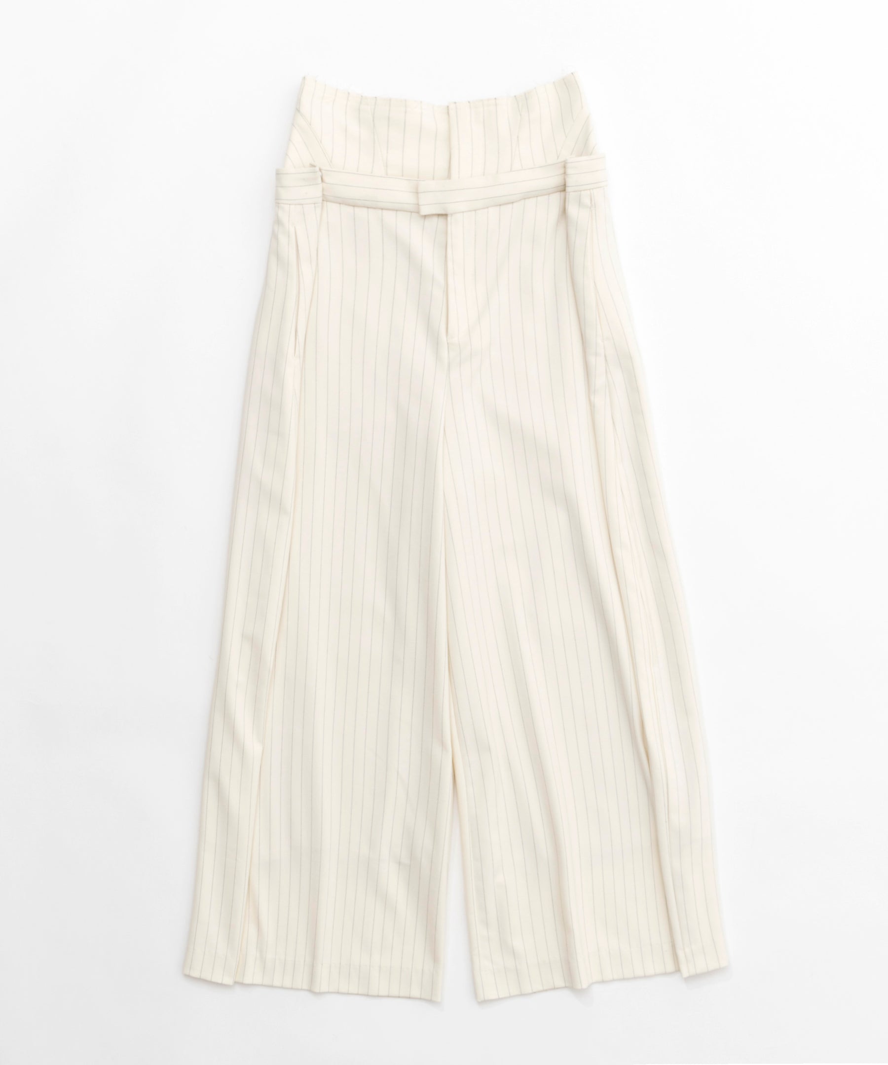Low Waist Layered Stripe Wide Pants