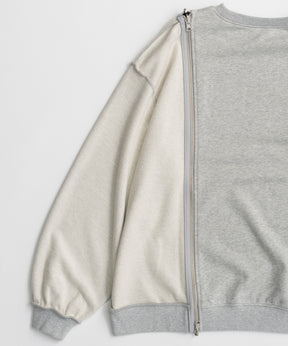 【26AUTUMN PRE-ORDER】Reverse Zipper Sweatshirt