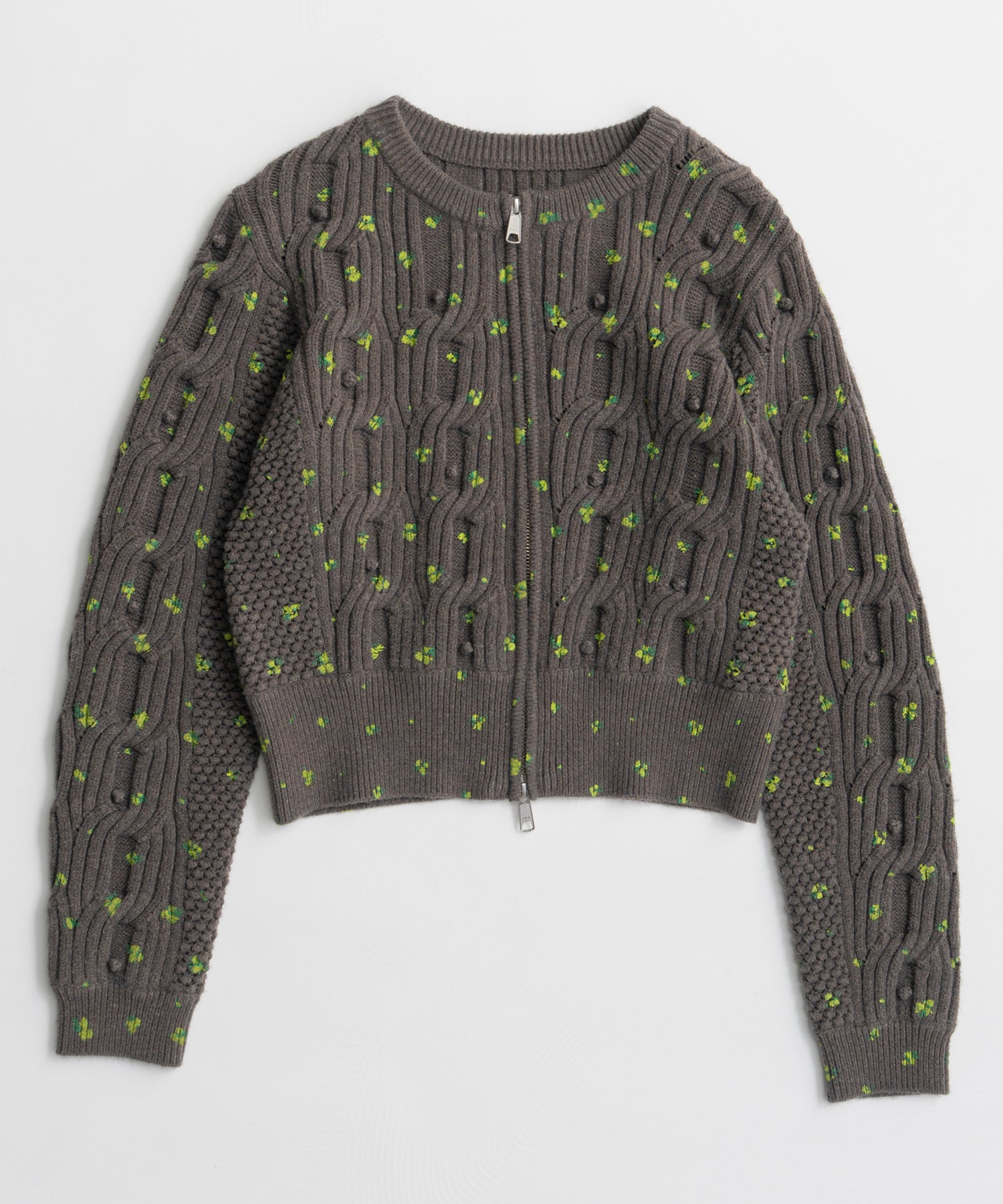 【26AUTUMN PRE-ORDER】Cable Flower Knit Cardigan
