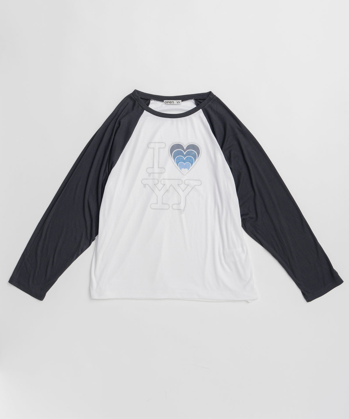 【OPEN YY】I LOVE YY RAGLAN TEE