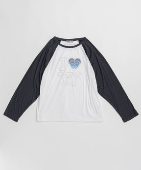 【OPEN YY】I LOVE YY RAGLAN TEE