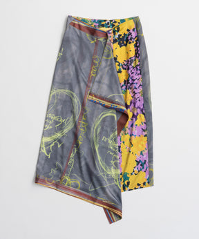 【26AUTUMN PRE-ORDER】Drawing Scarf Skirt