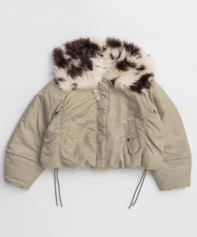 [25WINTER PRE-ORDER] Fur Collar Padded Blouson