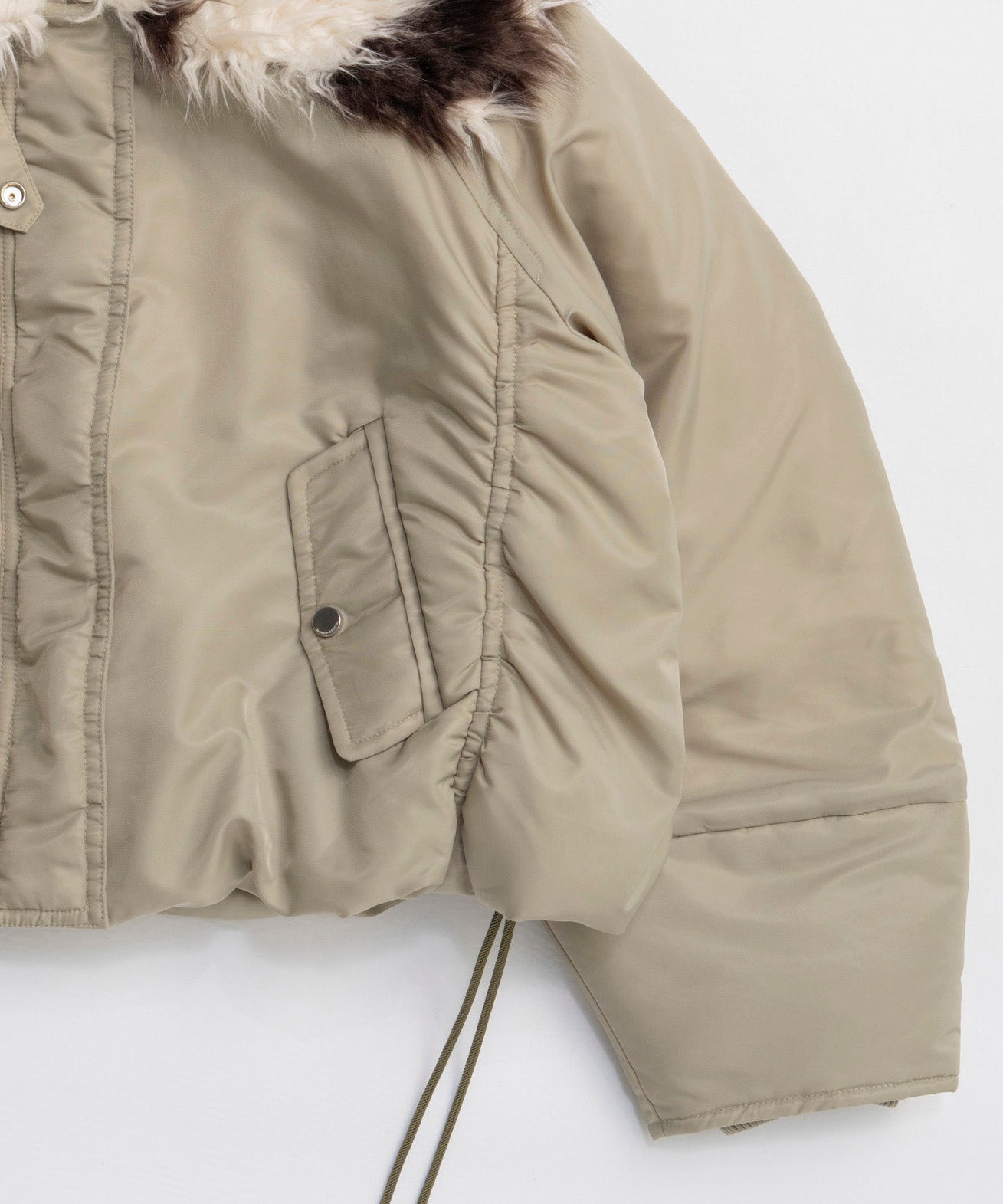 [25WINTER PRE-ORDER] Fur Collar Padded Blouson