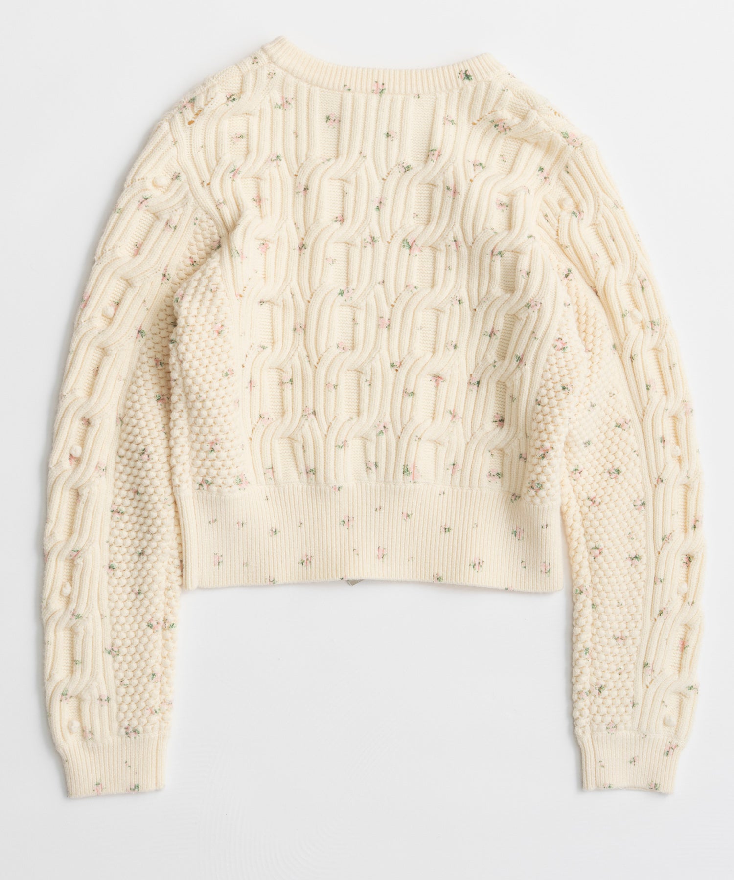 【26AUTUMN PRE-ORDER】Cable Flower Knit Cardigan