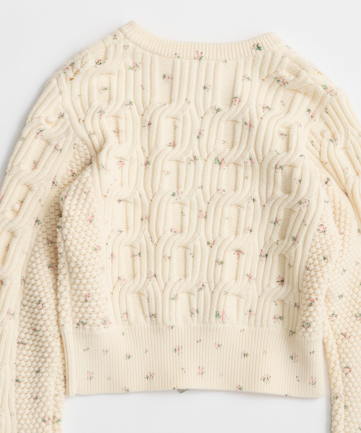 【26AUTUMN PRE-ORDER】Cable Flower Knit Cardigan