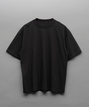 Cotton Cupro Prime-Over Mock Neck T-Shirt