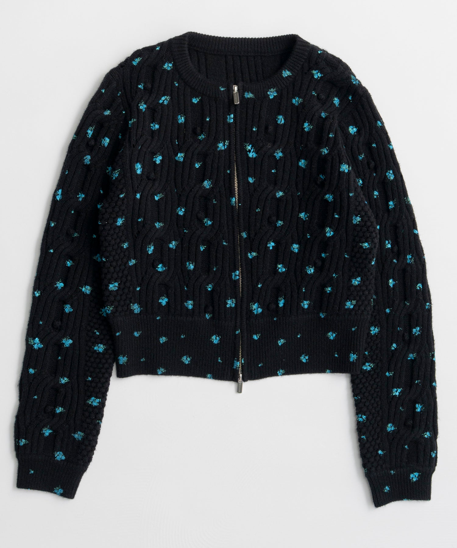 【26AUTUMN PRE-ORDER】Cable Flower Knit Cardigan