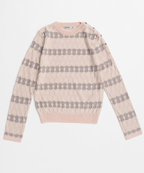 【OPEN YY】JACQUARD PULLOVER
