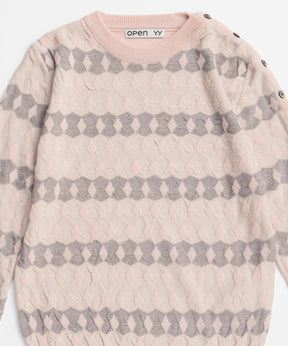 【OPEN YY】JACQUARD PULLOVER