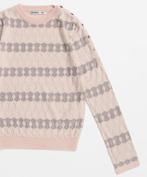 【OPEN YY】JACQUARD PULLOVER