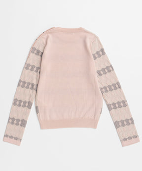 【OPEN YY】JACQUARD PULLOVER