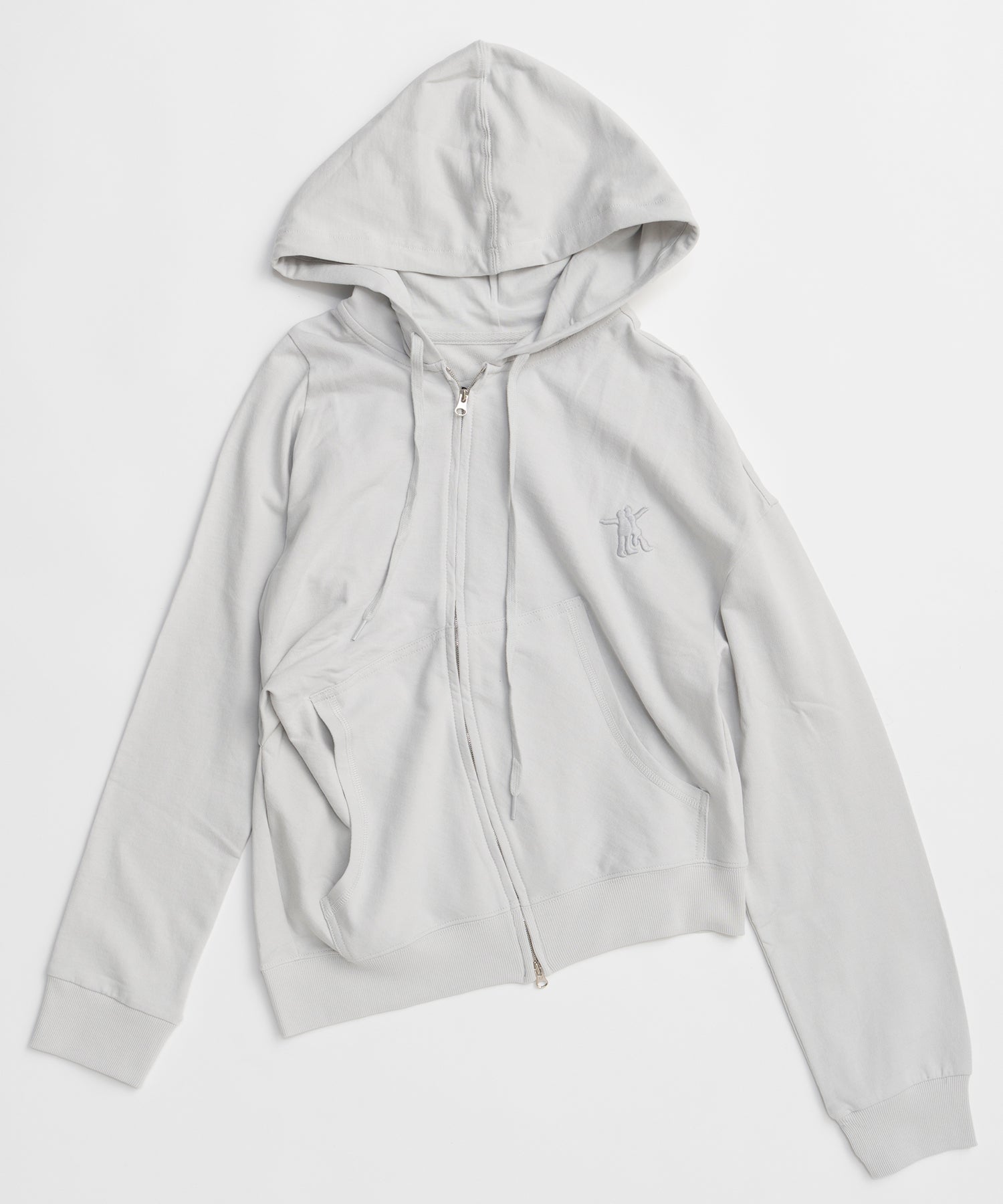 【OPEN YY】SLANT ZIP HOODIE