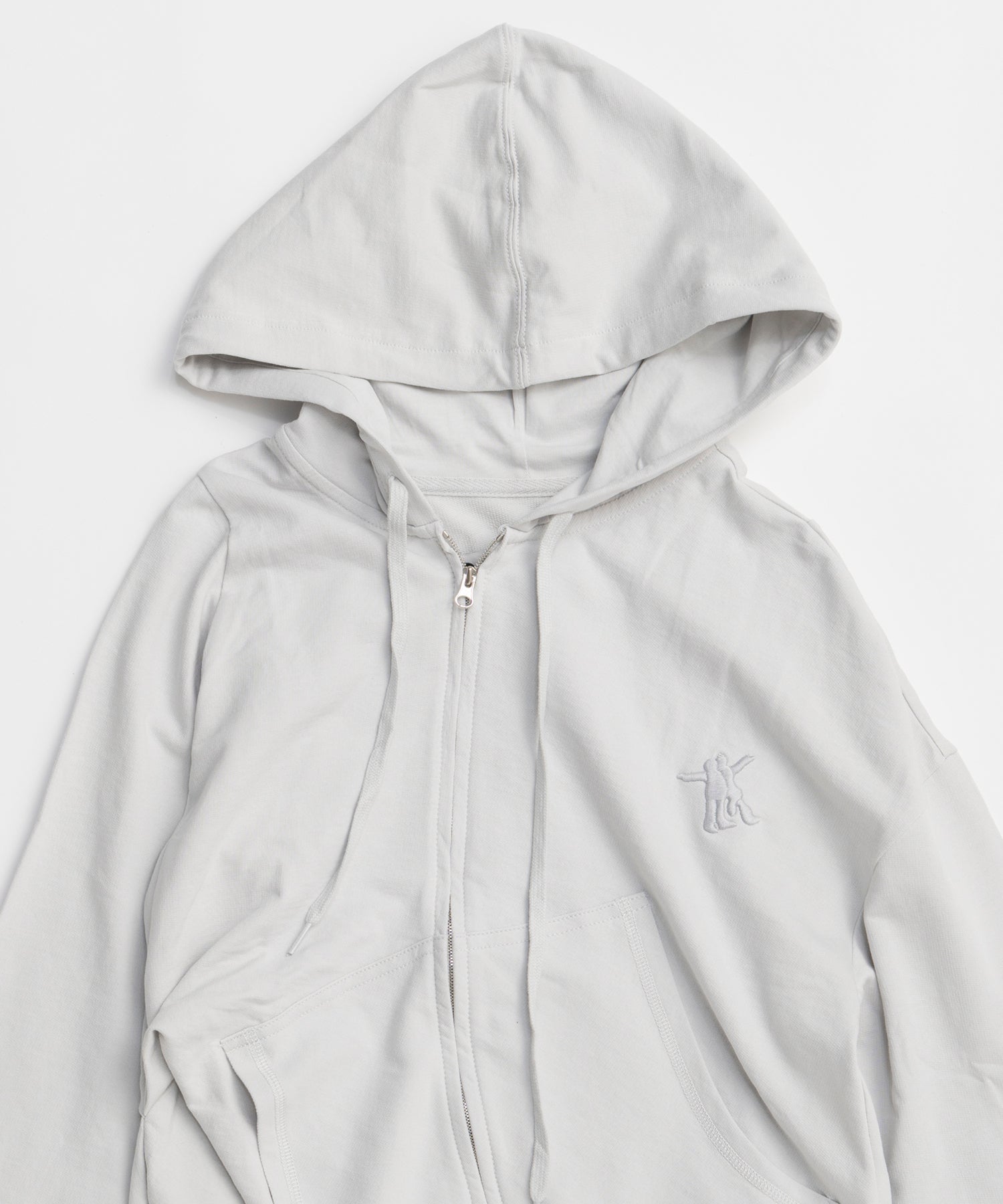 【OPEN YY】SLANT ZIP HOODIE