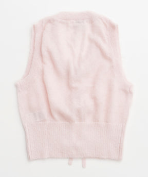 【GANNI】Light Mohair Tie String Vest