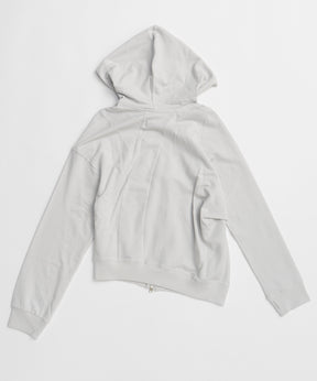【OPEN YY】SLANT ZIP HOODIE