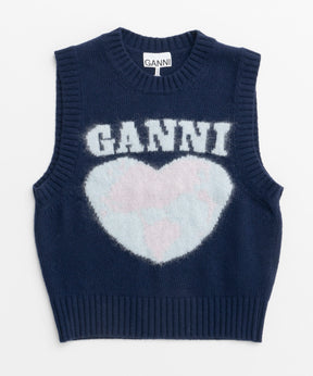 [Ganni] GraphicsoftWoolmixVest