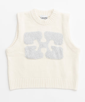 [ganni] GraphicWoolMixVest