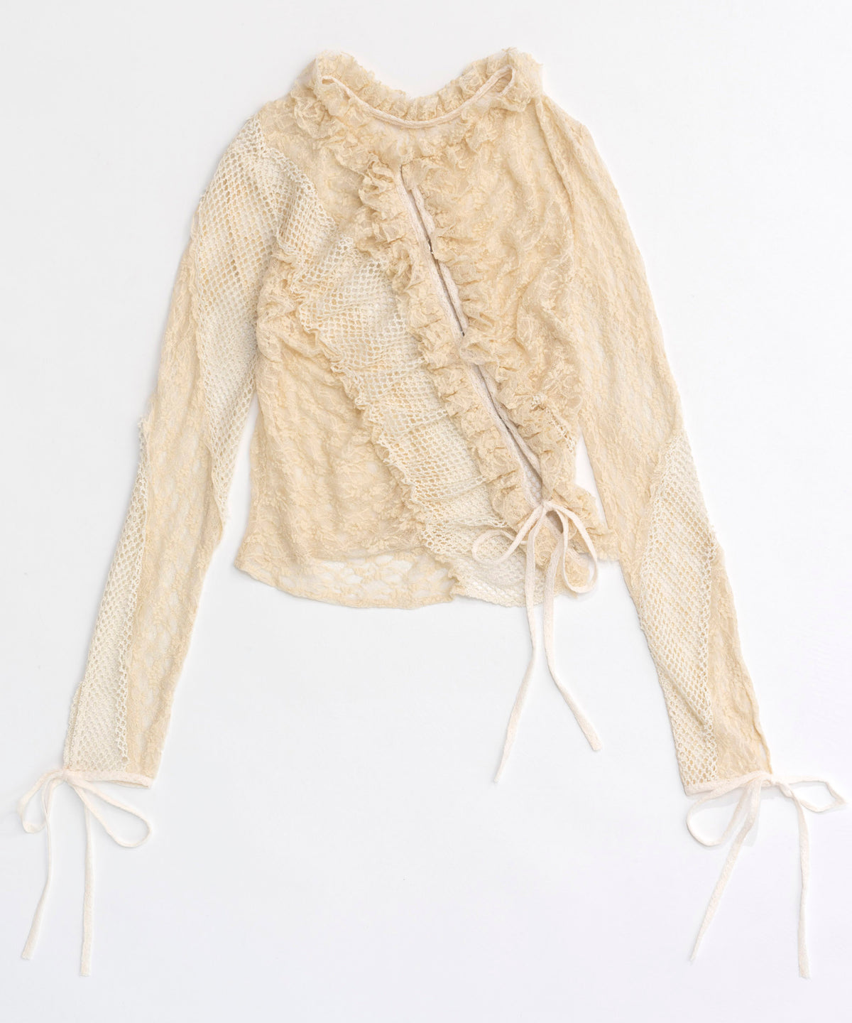【24AUTUMN PRE-ORDER】Lace Docking Frill Cardigan