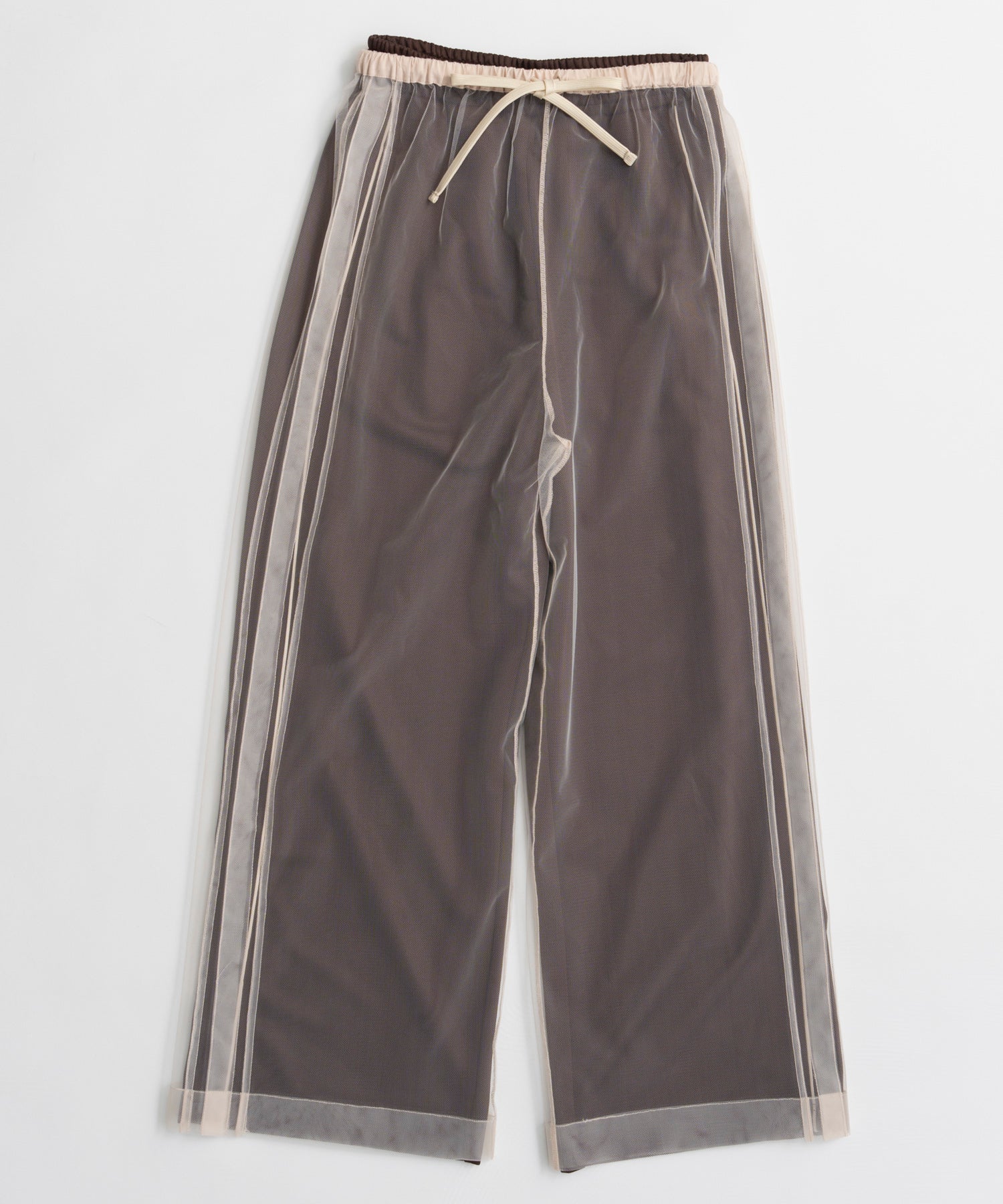 【26AUTUMN PRE-ORDER】Tulle Side Line Jersey Pants