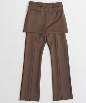 【26AUTUMN PRE-ORDER】Skirt Layered Pants