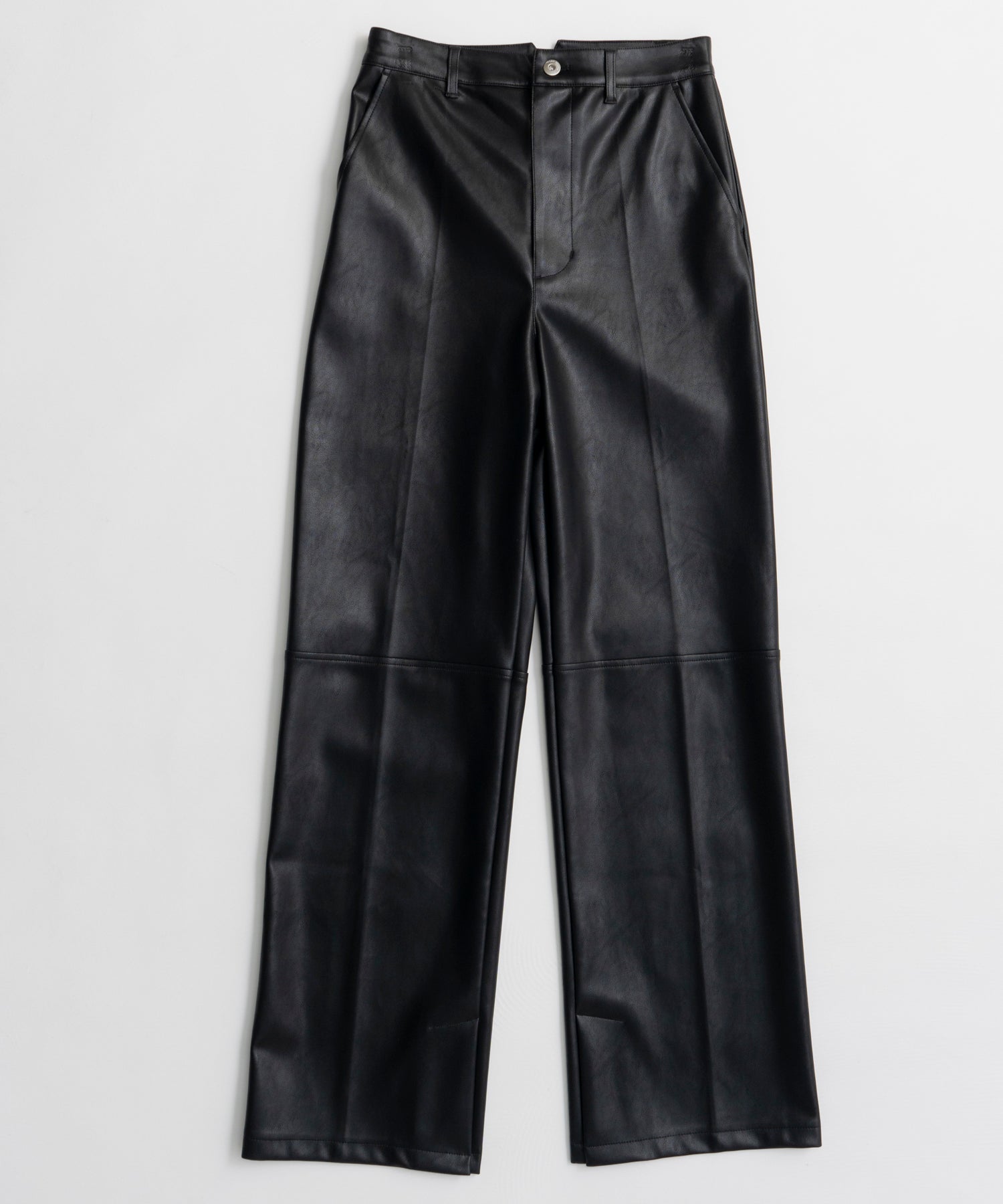 【26AUTUMN PRE-ORDER】Straight Vegan Leather Pants