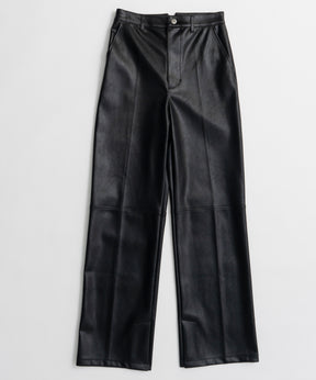【26AUTUMN PRE-ORDER】Straight Vegan Leather Pants