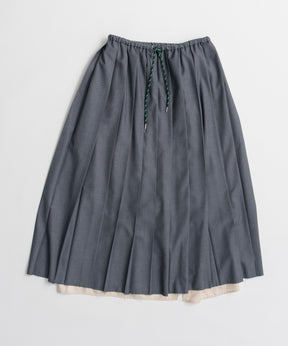 【26AUTUMN PRE-ORDER】Waist Drawstring Pleated Skirt