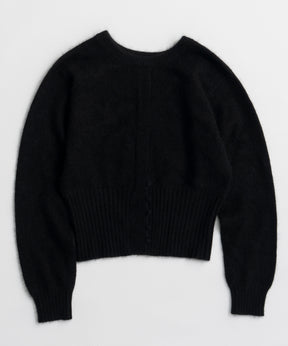 【26AUTUMN PRE-ORDER】Raccoon Blend 2-Way Front Button Pullover
