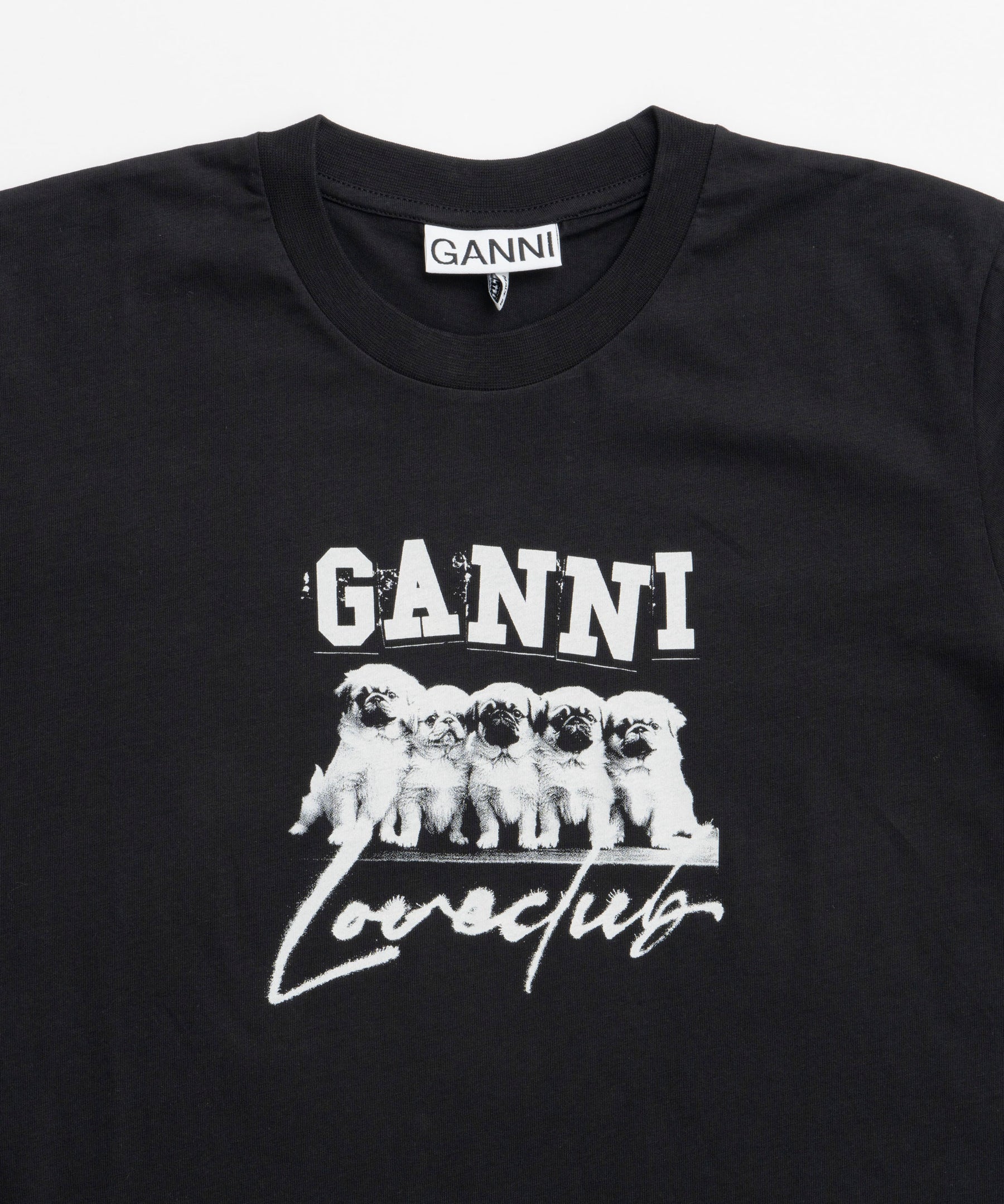 [Ganni] Thinjerseypupyloverelaxedt-Shirt