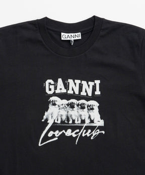 [Ganni] ThinjerseypupyLoverelaxedt-Shirt